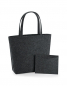 Preview: Filz Shopper Charcoal Melange